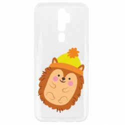 Чехол для Oppo A5/A9 2020 Ежик в шапочке - PrintSalon