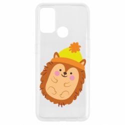 Чехол для Oppo A53/A32/A33 Ежик в шапочке