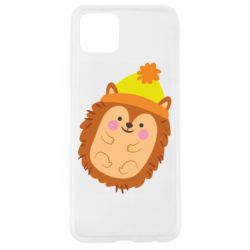 Чехол для Oppo A92s Ежик в шапочке - PrintSalon