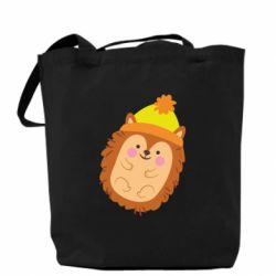 Эко-сумка Ежик в шапочке - PrintSalon