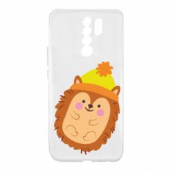Чехол для Xiaomi Redmi 9 Ежик в шапочке - PrintSalon