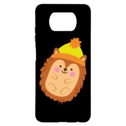 Чехол для Xiaomi Poco X3 Ежик в шапочке - PrintSalon