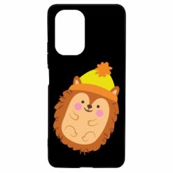 Чехол для Xiaomi Poco F3/K40 Ежик в шапочке - PrintSalon