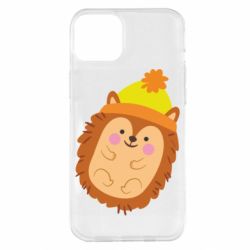 Чехол для iPhone 14 Plus Ежик в шапочке - PrintSalon