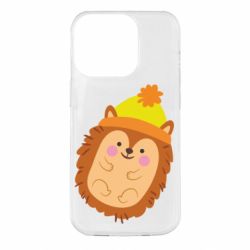 Чехол для iPhone 14 Pro Ежик в шапочке - PrintSalon