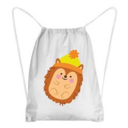 Рюкзак-мешок Ежик в шапочке - PrintSalon