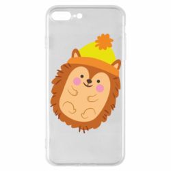 Чехол для iPhone 7 Plus Ежик в шапочке - PrintSalon