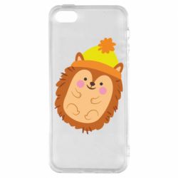 Чехол для iPhone5/5S/SE Ежик в шапочке - PrintSalon