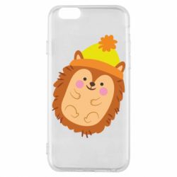 Чехол для iPhone 6/6S Ежик в шапочке - PrintSalon