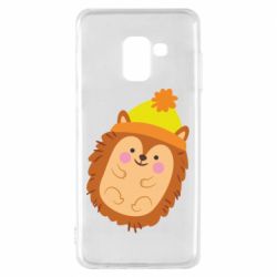 Чехол для Samsung A8 2018 Ежик в шапочке - PrintSalon