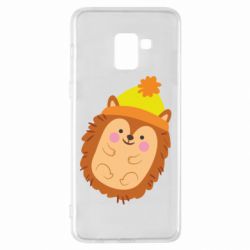 Чехол для Samsung A8+ 2018 Ежик в шапочке - PrintSalon