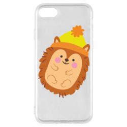 Чехол для iPhone 8 Ежик в шапочке - PrintSalon