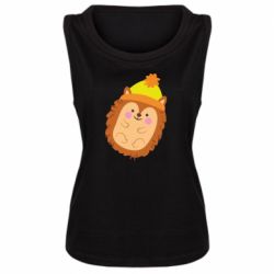 Женская майка Ежик в шапочке - PrintSalon