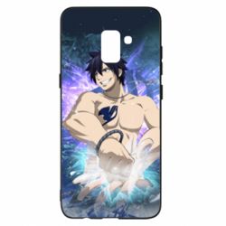 Чехол для Samsung A8+ 2018 Fairy tail Grey Fullbuster - PrintSalon