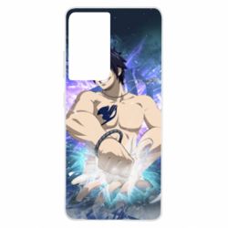 Чехол для Samsung S21 Ultra Fairy tail Grey Fullbuster - PrintSalon