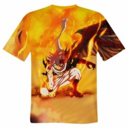Мужская футболка 3D Fairy tail Natsu - PrintSalon