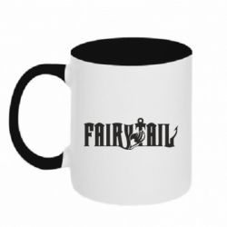 Чашка двокольорова Fairy Tail text - PrintSalon