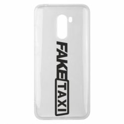 Чехол для Xiaomi Pocophone F1 Fake Taxi Logo - PrintSalon