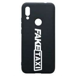 Чехол для Xiaomi Redmi 7 Fake Taxi Logo - PrintSalon