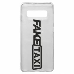 Чехол для Samsung S10+ Fake Taxi Logo - PrintSalon