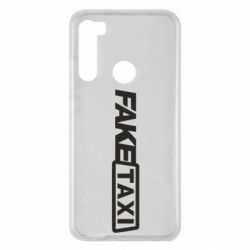 Чехол для Xiaomi Redmi Note 8 Fake Taxi Logo - PrintSalon