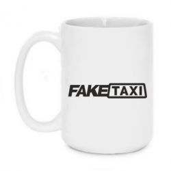Чашка 420ml Fake Taxi Logo - PrintSalon