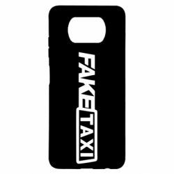 Чехол для Xiaomi Poco X3 Fake Taxi Logo - PrintSalon