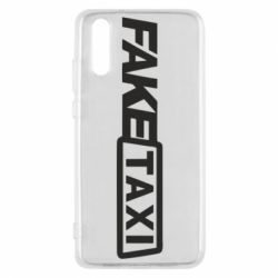 Чехол для Huawei P20 Fake Taxi Logo - PrintSalon