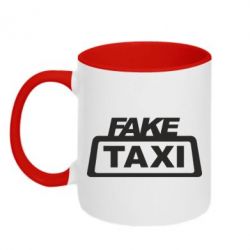 Чашка двокольорова Fake Taxi