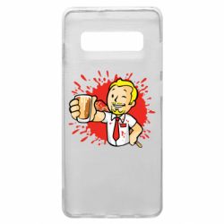 Чехол для Samsung S10+ Fallout  boy blood - PrintSalon