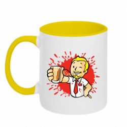 Чашка двокольорова Fallout  boy blood
