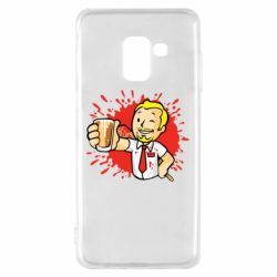 Чехол для Samsung A8 2018 Fallout  boy blood