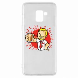 Чехол для Samsung A8+ 2018 Fallout  boy blood - PrintSalon