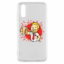 Чехол для Huawei P20 Fallout  boy blood - PrintSalon