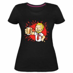 Женская премиум футболка Fallout  boy blood - PrintSalon