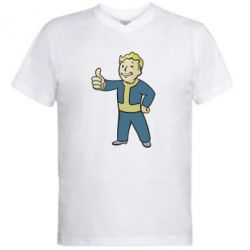 Мужская футболка  с V-образным вырезом Fallout Boy - PrintSalon