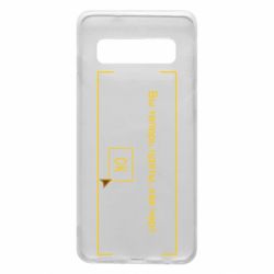 Чехол для Samsung S10 Фаллоут окно - Теперь Вы одеты, как черт. - PrintSalon