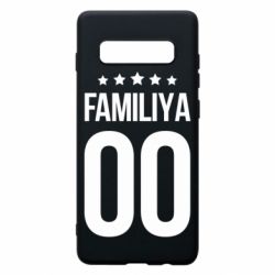 Чехол для Samsung S10+ Фамилия и номер - PrintSalon