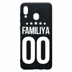 Чехол для Samsung A20 Фамилия и номер - PrintSalon