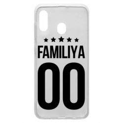 Чехол для Samsung A30 Фамилия и номер - PrintSalon
