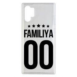 Чехол для Samsung Note 10 Plus Фамилия и номер - PrintSalon