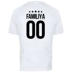 Мужская футболка для спорта Фамилия и номер - PrintSalon