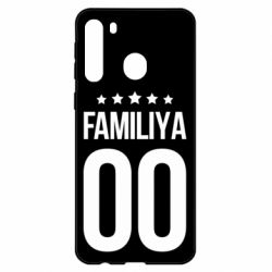 Чехол для Samsung A21 Фамилия и номер - PrintSalon
