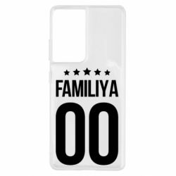 Чехол для Samsung S21 Ultra Фамилия и номер - PrintSalon