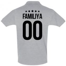 Мужское поло Фамилия и номер - PrintSalon