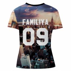 Женская футболка 3D Фамилия номер Нью-Йорк - PrintSalon