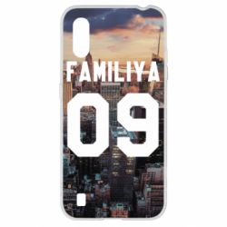 Чехол для Samsung A01/M01 Фамилия номер Нью-Йорк - PrintSalon