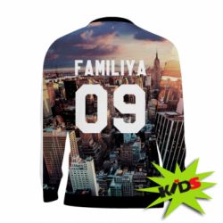 Детский 3D свитшот Фамилия номер Нью-Йорк - PrintSalon