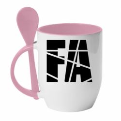 Чашка с ложкой Family fa - PrintSalon