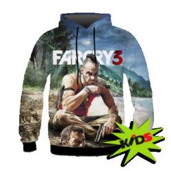 Детское 3D худи Far cry 3 Vaas Montenegro-PrintSalon Детское 3D худи Far cry 3 Vaas Montenegro